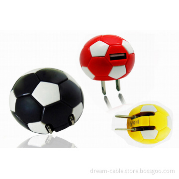 Mini Portable Football USB Travel Charger for Promotion Gifts